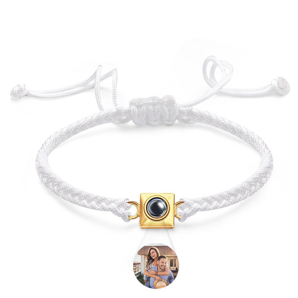 Custom Projection Bracelet Square Weave Sports Gift for Men - yournamenecklaceuk