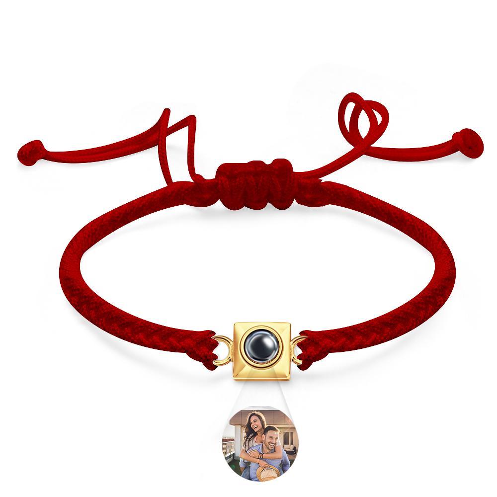 Custom Projection Bracelet Square Weave Sports Gift for Men - yournamenecklaceuk