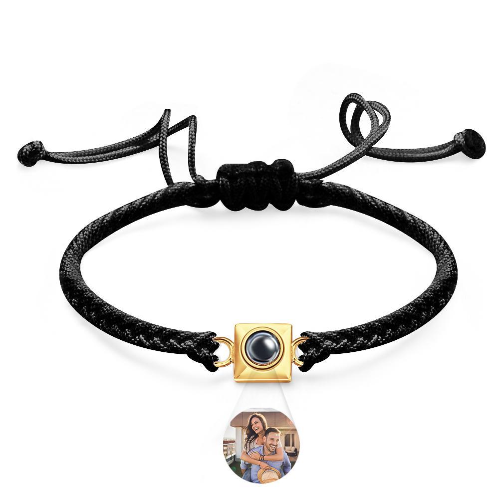 Custom Projection Bracelet Square Weave Sports Gift for Men - yournamenecklaceuk