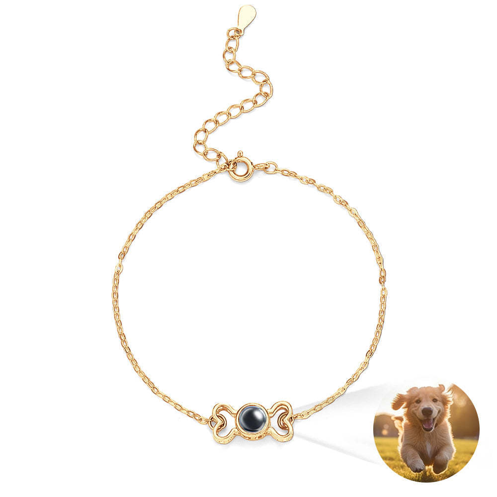 Custom Projection Bracelet Cute Bone Gift for Her - yournamenecklaceuk