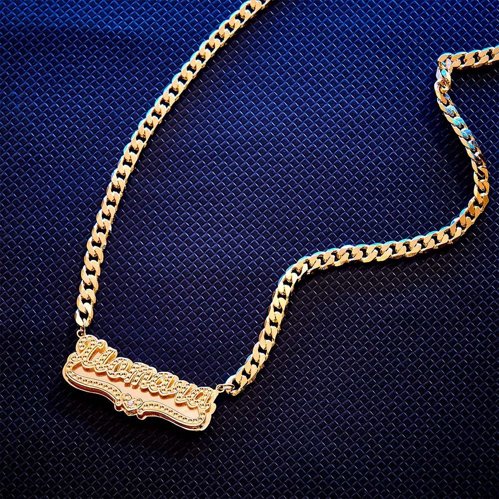 Personalized Hip Hop Name Necklace Trendy Hip Hop Nameplate Necklace Gifts for Men - yournamenecklaceuk