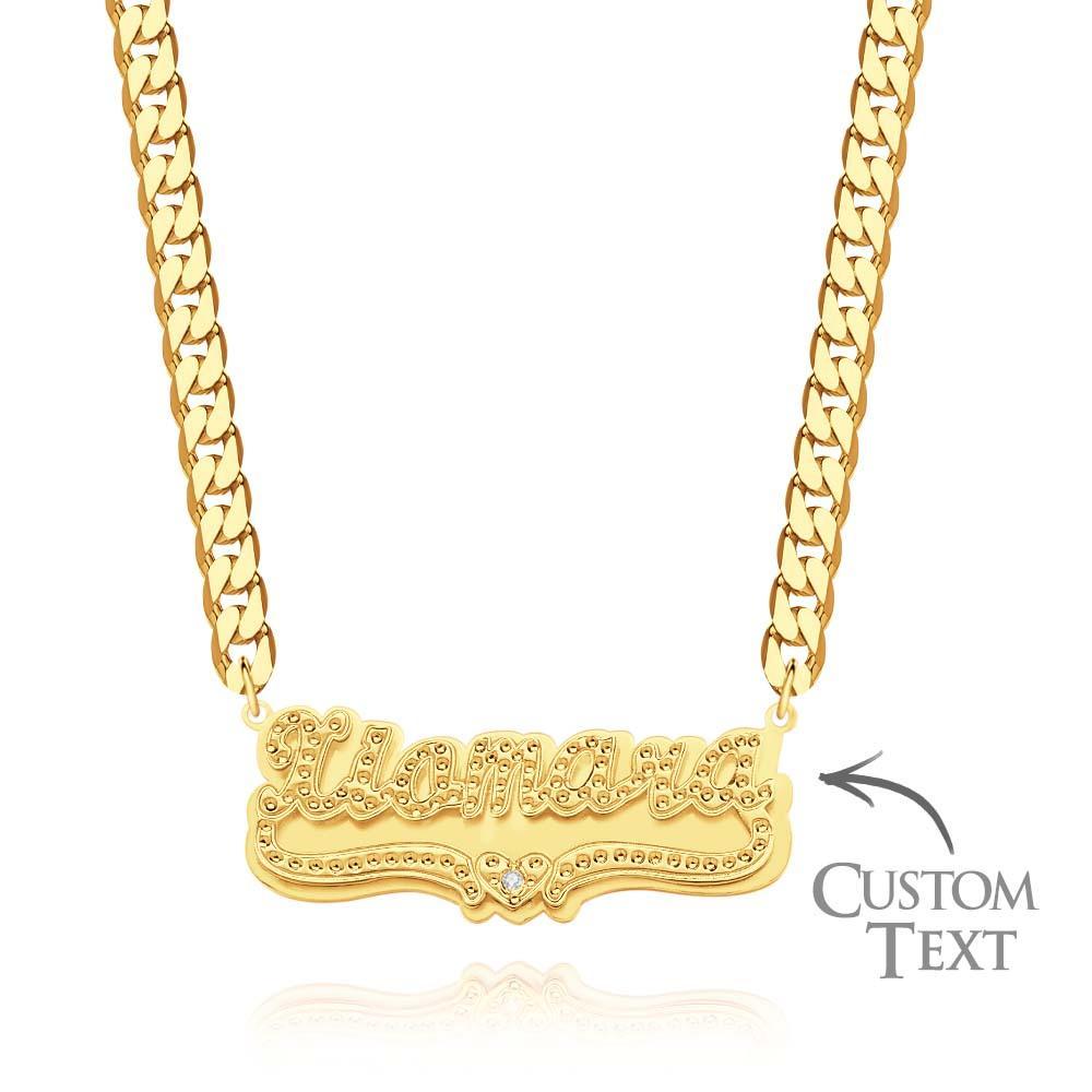 Personalized Hip Hop Name Necklace Trendy Hip Hop Nameplate Necklace Gifts for Men - yournamenecklaceuk
