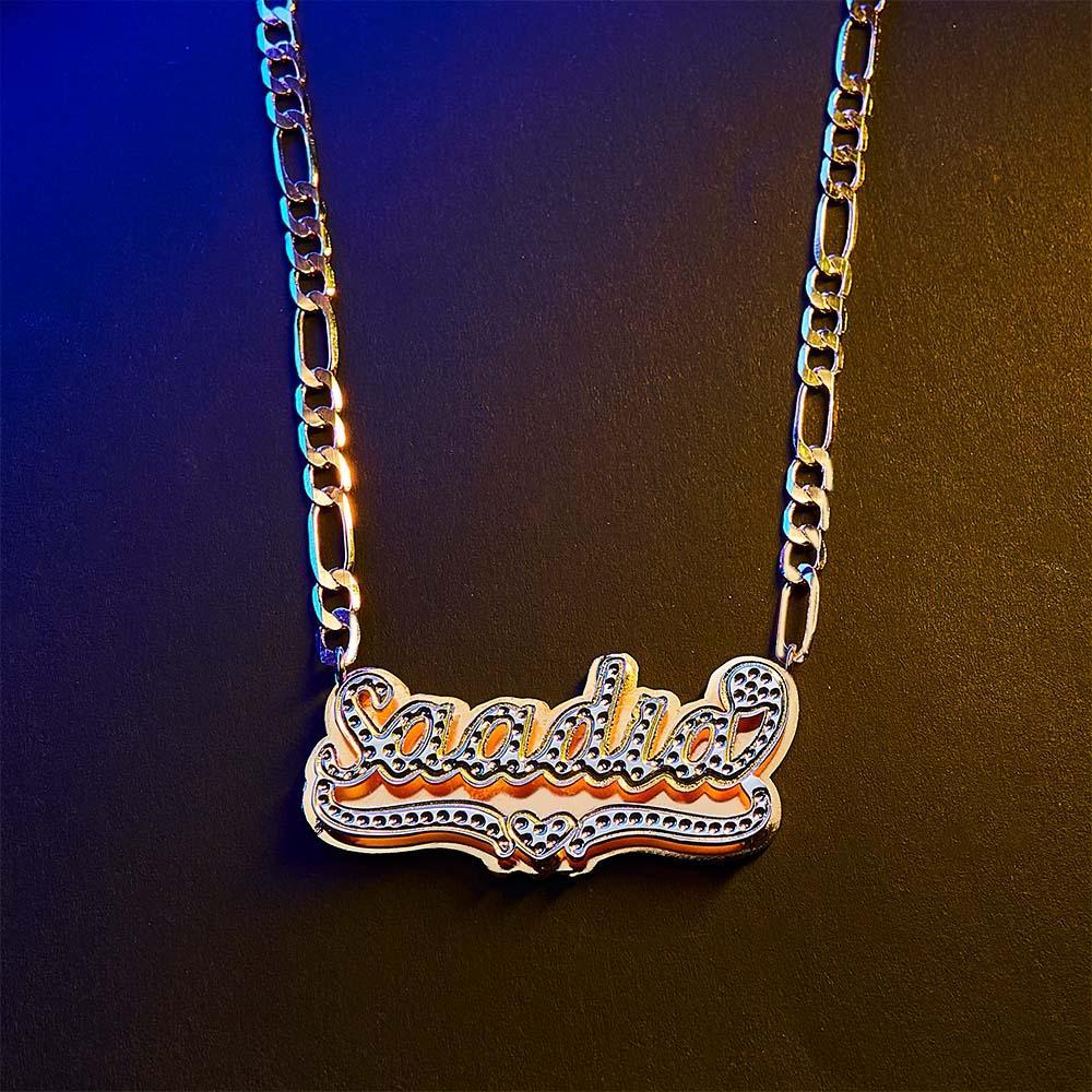 Personalized Hip Hop Name Necklace Fashion Nameplate Necklace Jewelry Gifts for Men - yournamenecklaceuk