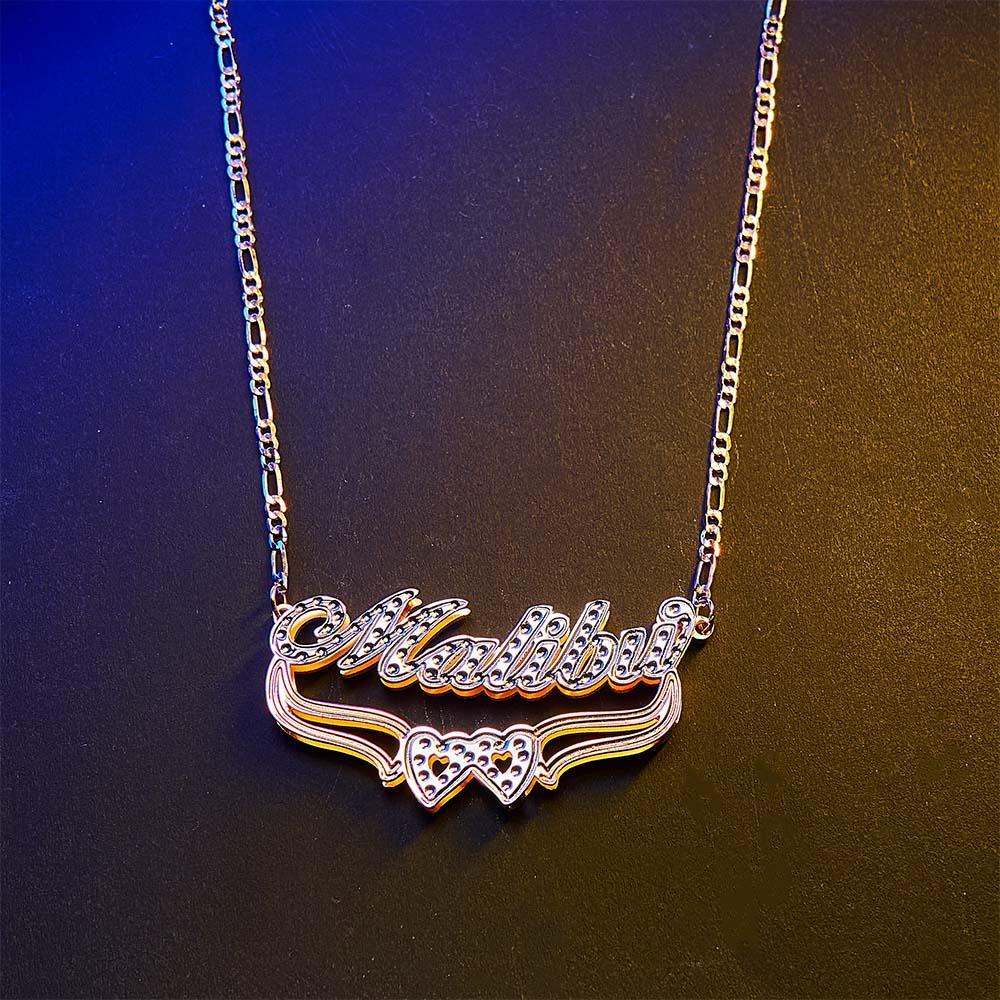 Custom Hip Hop Name Necklace Vintage Bling Metal Necklace Gifts for Men - yournamenecklaceuk