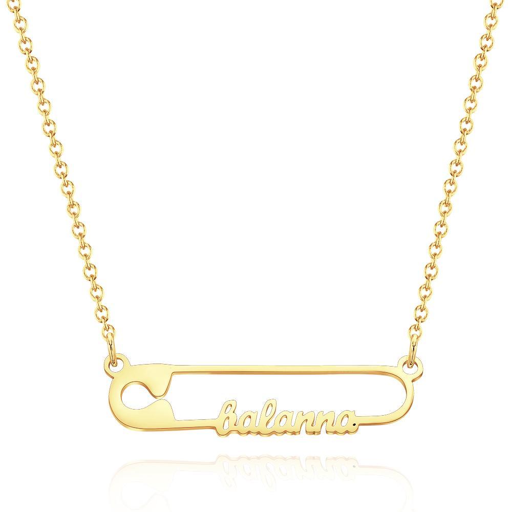 Clip Creative Cute Personalized Name Necklace Custom Women Pendant Necklace Birthday Gifts - yournamenecklaceuk