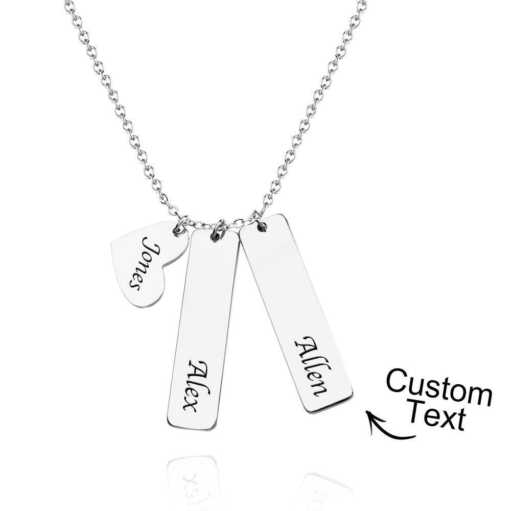 Custom Name Necklace Heart Name Wedding Gift for Her - yournamenecklaceuk