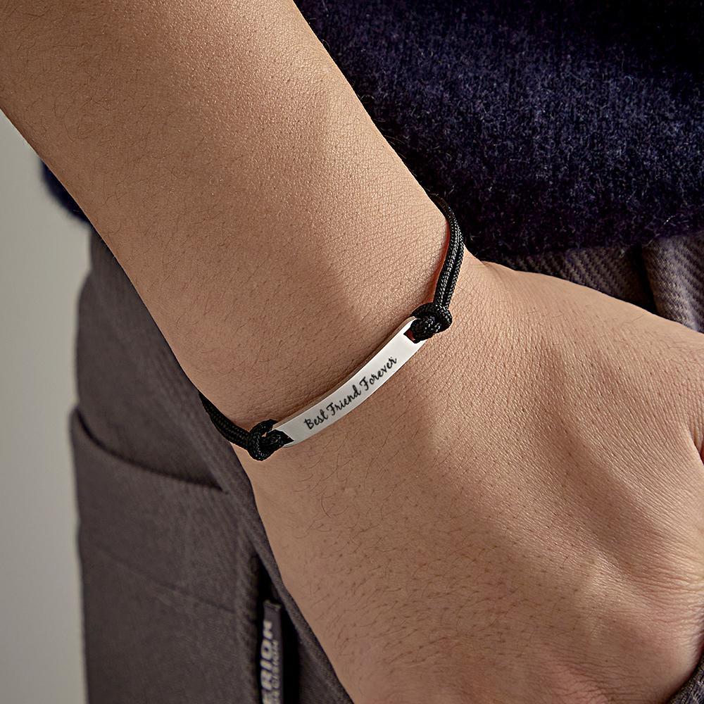 Custom Engraved Couples Bracelet Gift for Wedding Gift - yournamenecklaceuk