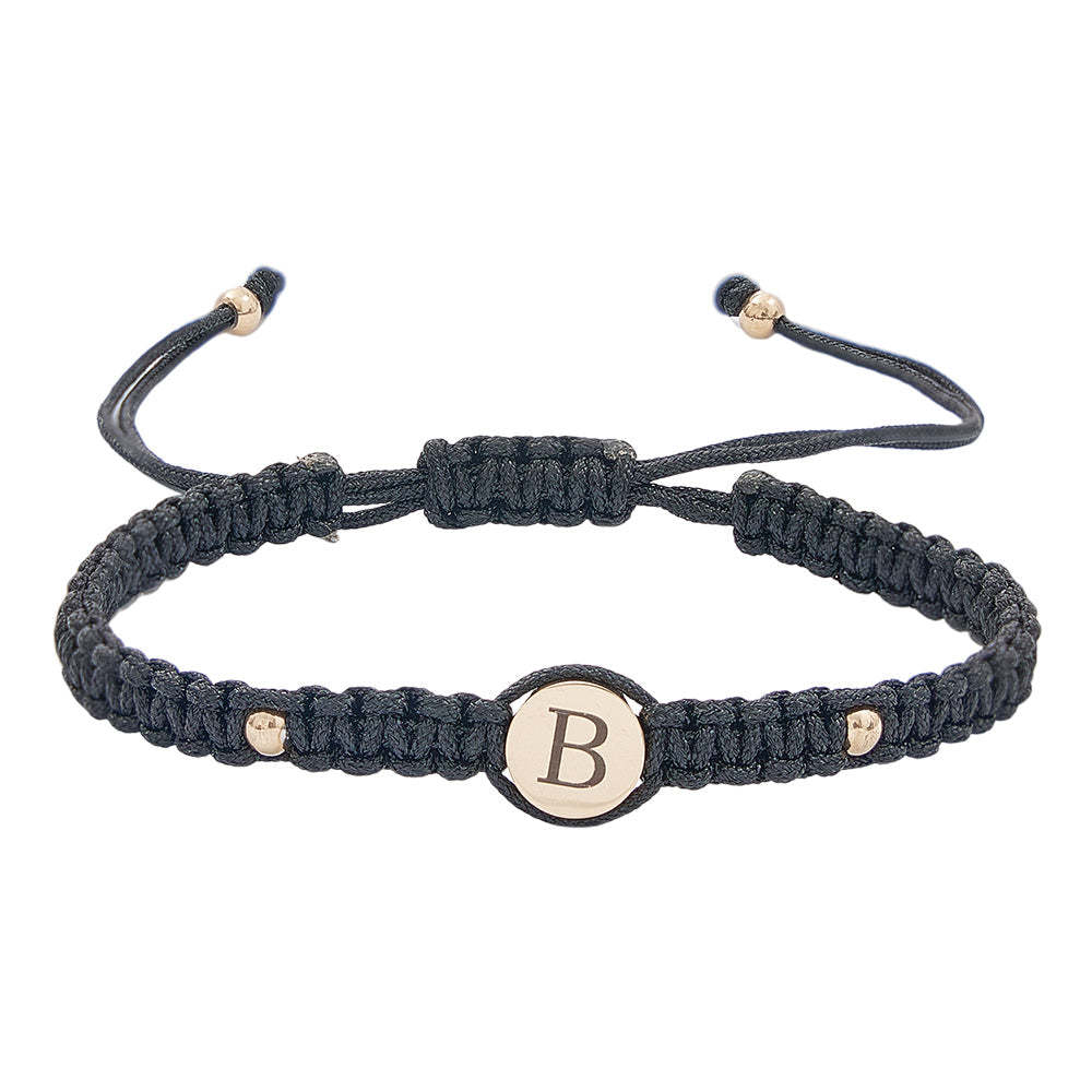 Personalized Couple Bracelets Matching Bracelets for Couples Engraving Braided Rope Wrist Couples Bracelets Gift for Lover - yournamenecklaceuk