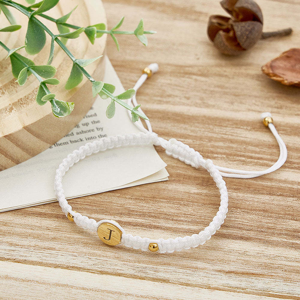 Personalized Couple Bracelets Matching Bracelets for Couples Engraving Braided Rope Wrist Couples Bracelets Gift for Lover - yournamenecklaceuk