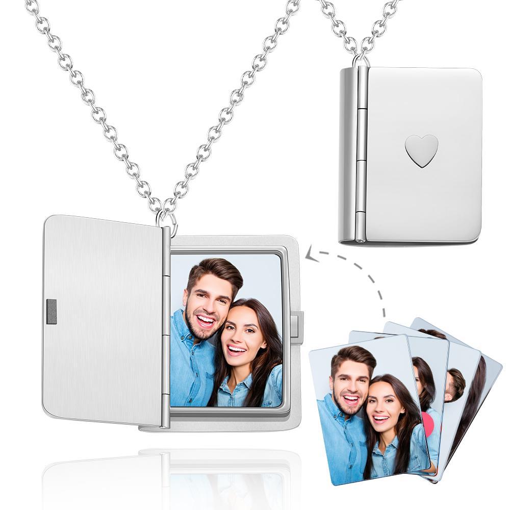 Custom Photo Necklace Album Surprise Gifts - yournamenecklaceuk