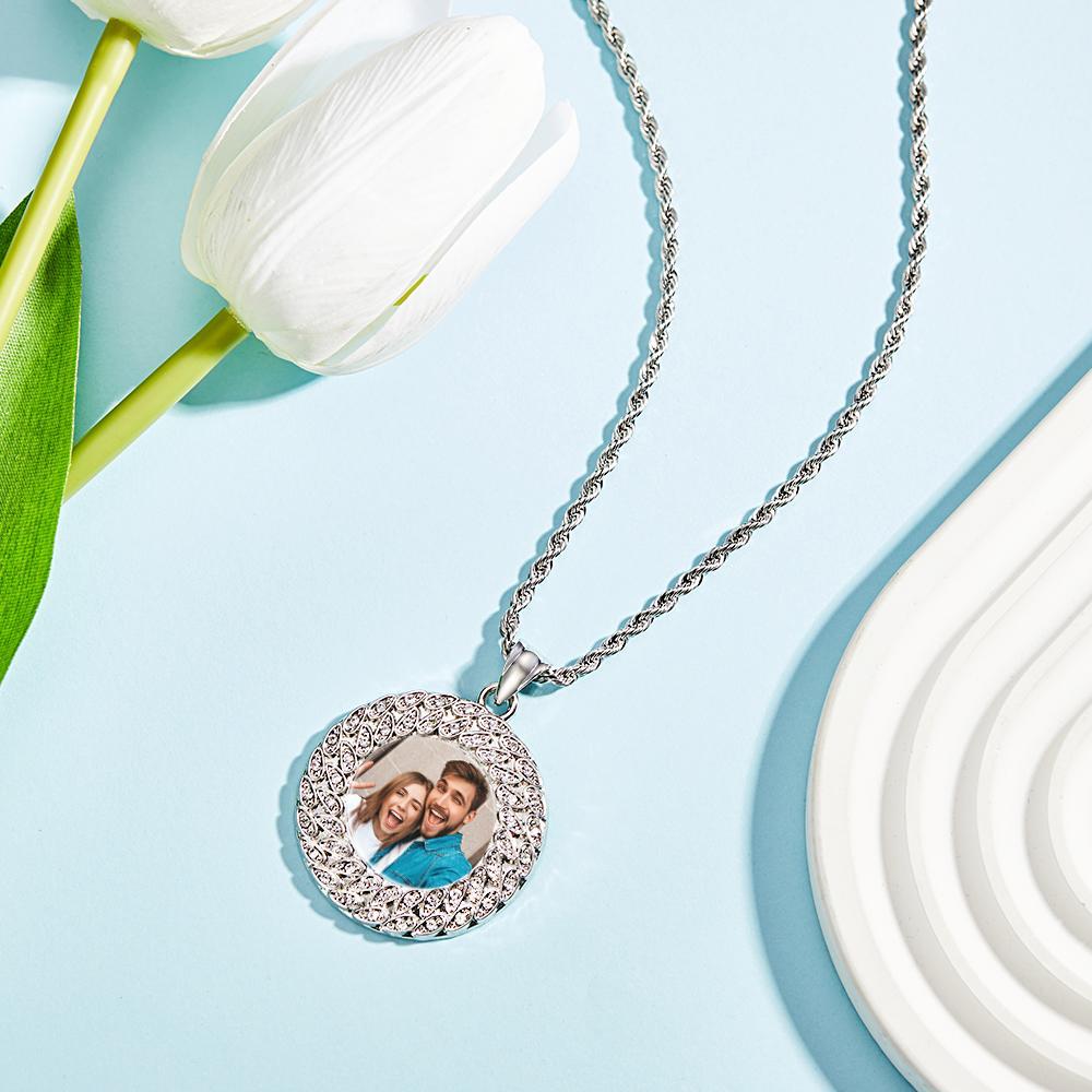 Custom Photo Sweater Chain Necklace Hip Hop Fashion Gifts - yournamenecklaceuk