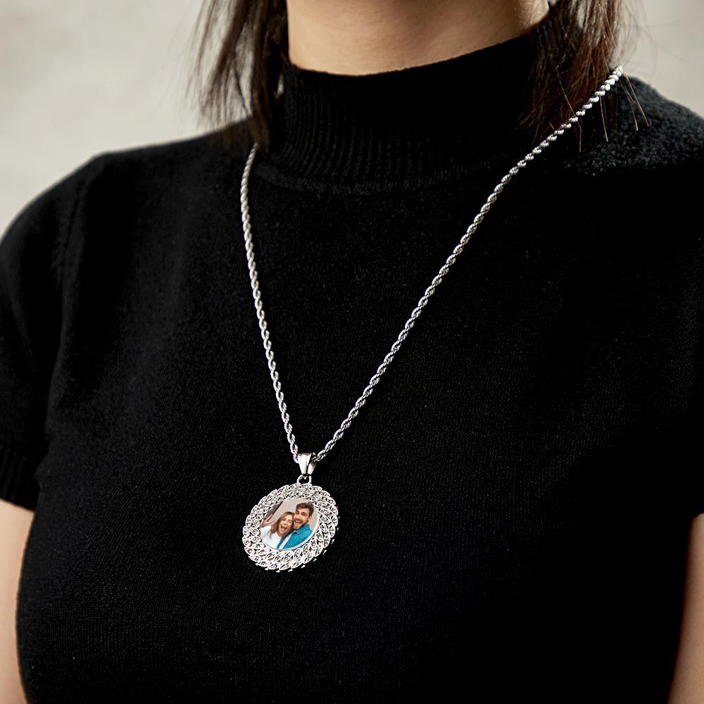 Custom Photo Sweater Chain Necklace Hip Hop Fashion Gifts - yournamenecklaceuk