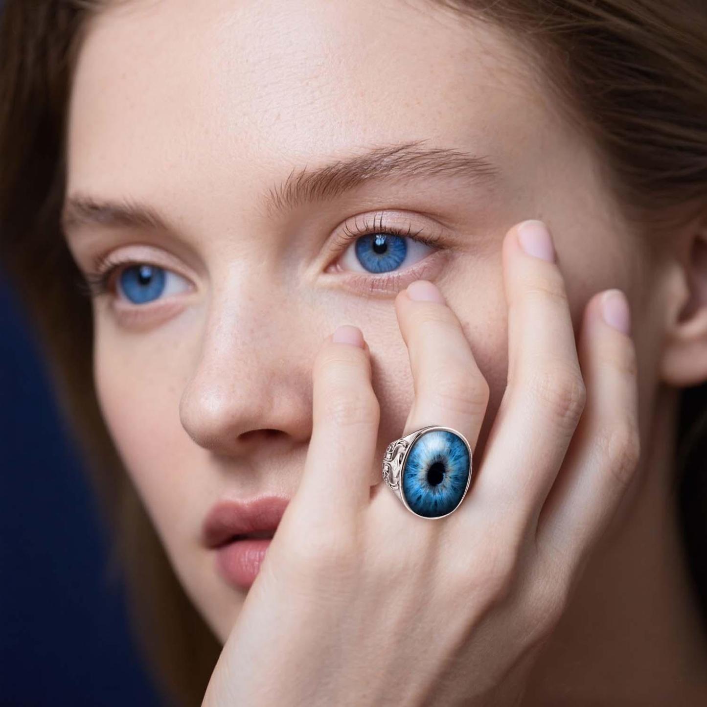 Eyeball Ring Adjustable Men's Ring Best Gift For Him -  NameNecklaceUK