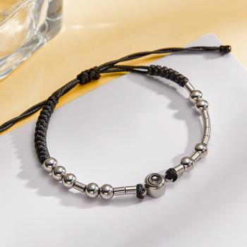 Personalized Photo Projection Adjustable Bracelet Simple Bead Bracelet Gifts For Her - yournamenecklaceuk
