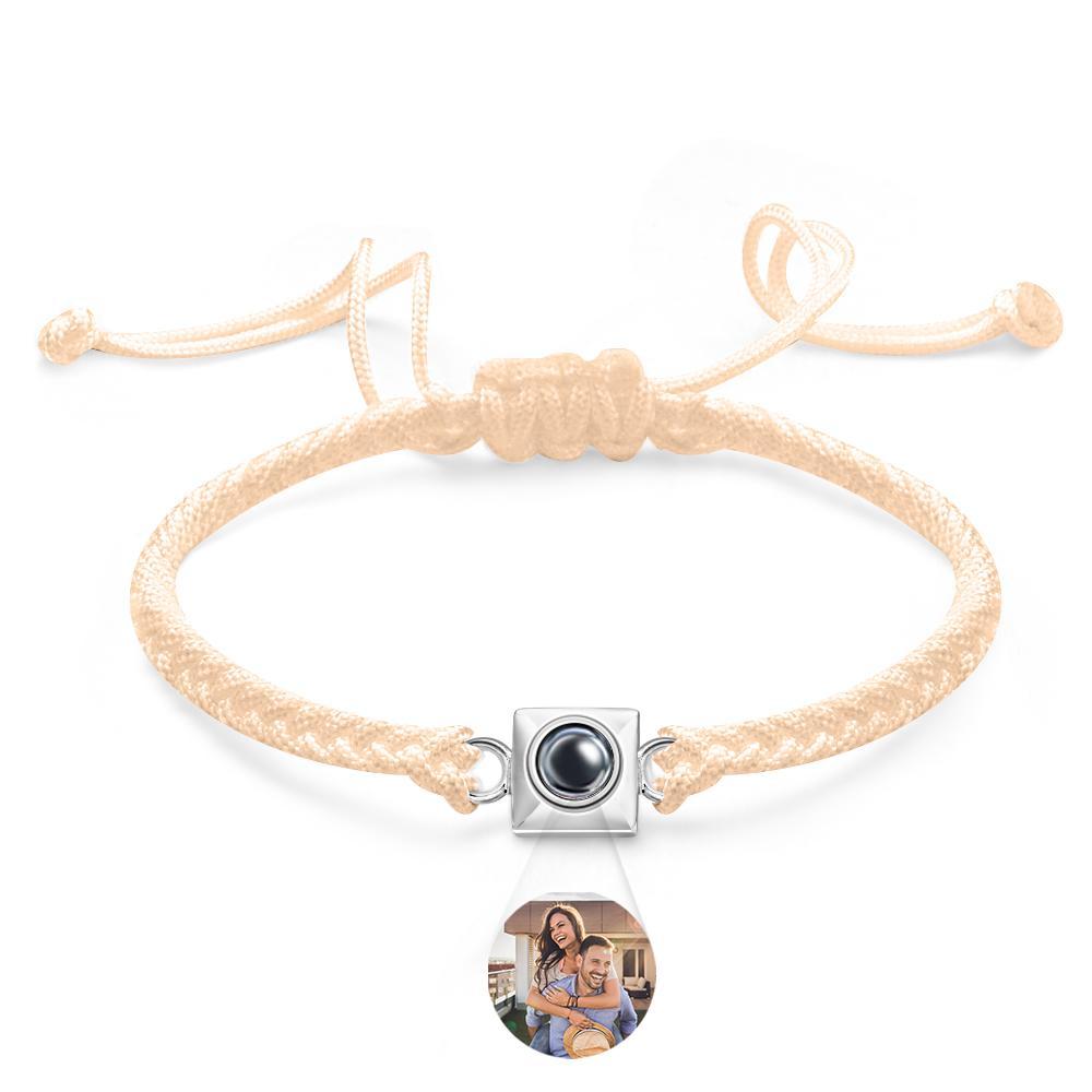 Custom Projection Bracelet Square Weave Sports Gift for Men - yournamenecklaceuk