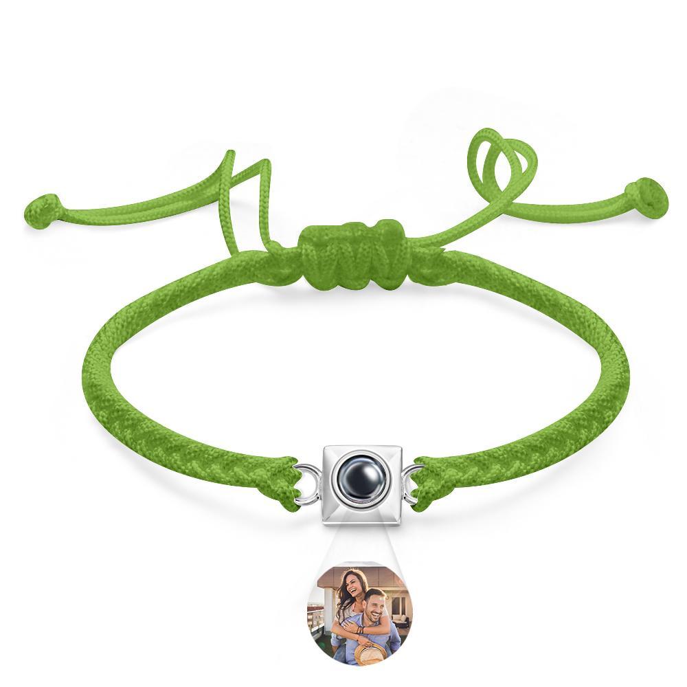 Custom Projection Bracelet Square Weave Sports Gift for Men - yournamenecklaceuk