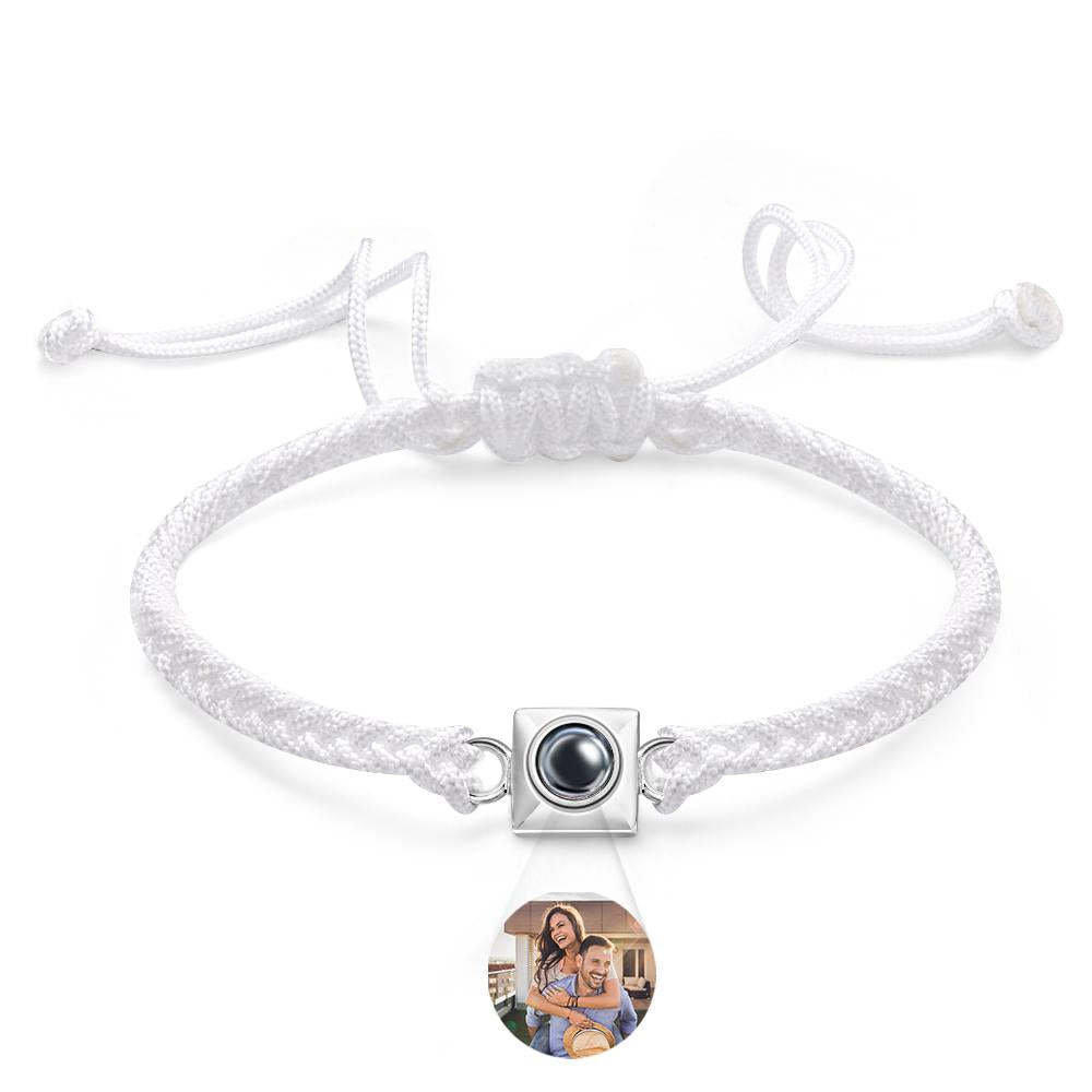 Custom Projection Bracelet Square Weave Sports Gift for Men - yournamenecklaceuk