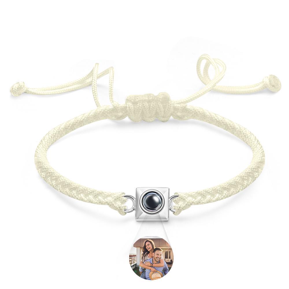 Custom Projection Bracelet Square Weave Sports Gift for Men - yournamenecklaceuk