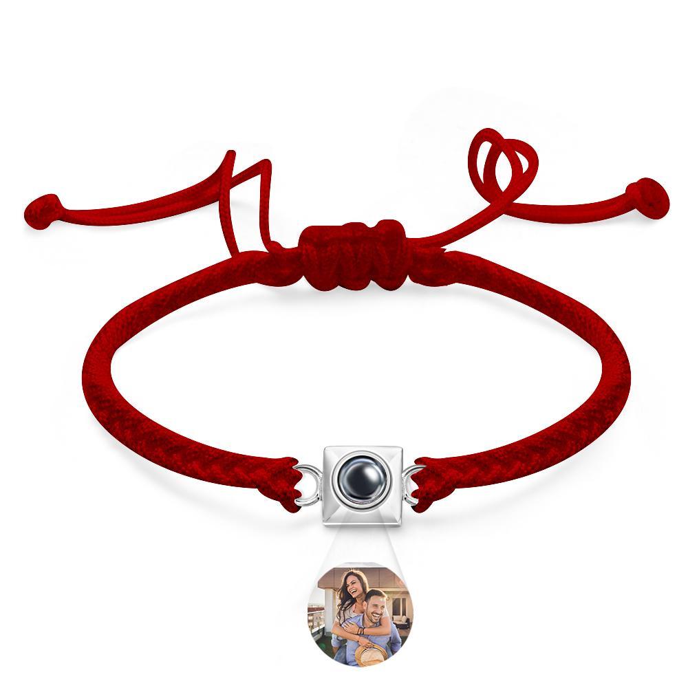 Custom Projection Bracelet Square Weave Sports Gift for Men - yournamenecklaceuk