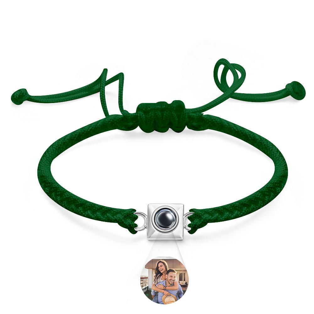 Custom Projection Bracelet Square Weave Sports Gift for Men - yournamenecklaceuk