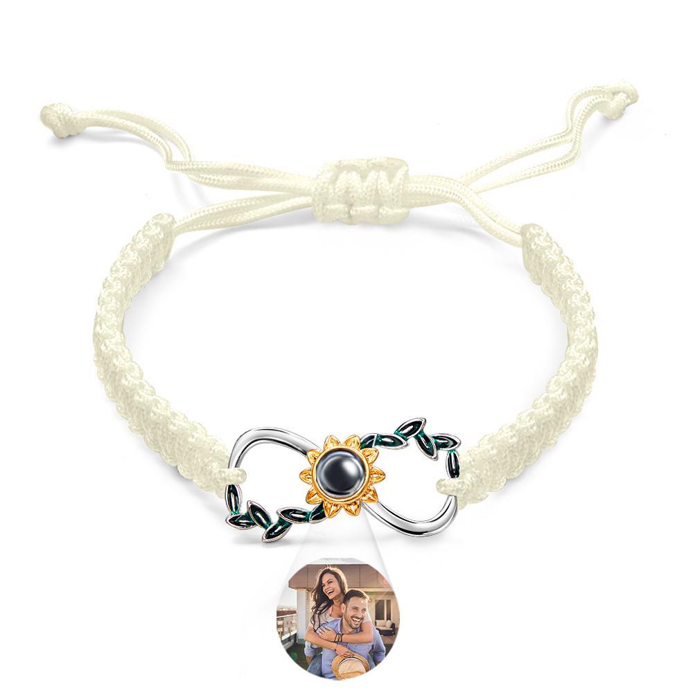 Custom Projection Bracelet Infinite Love Weave Couple Gift - yournamenecklaceuk