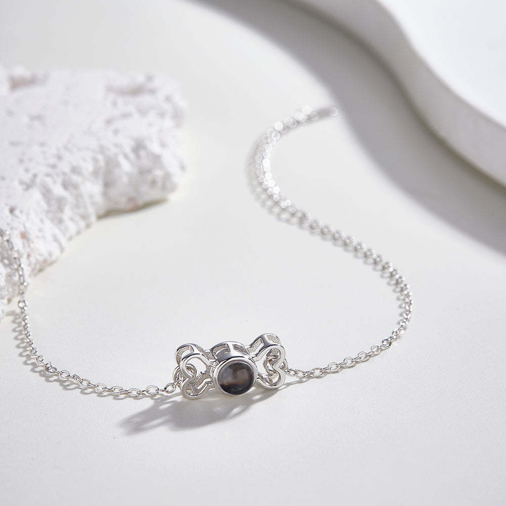 Custom Projection Bracelet Cute Bone Gift for Her - yournamenecklaceuk