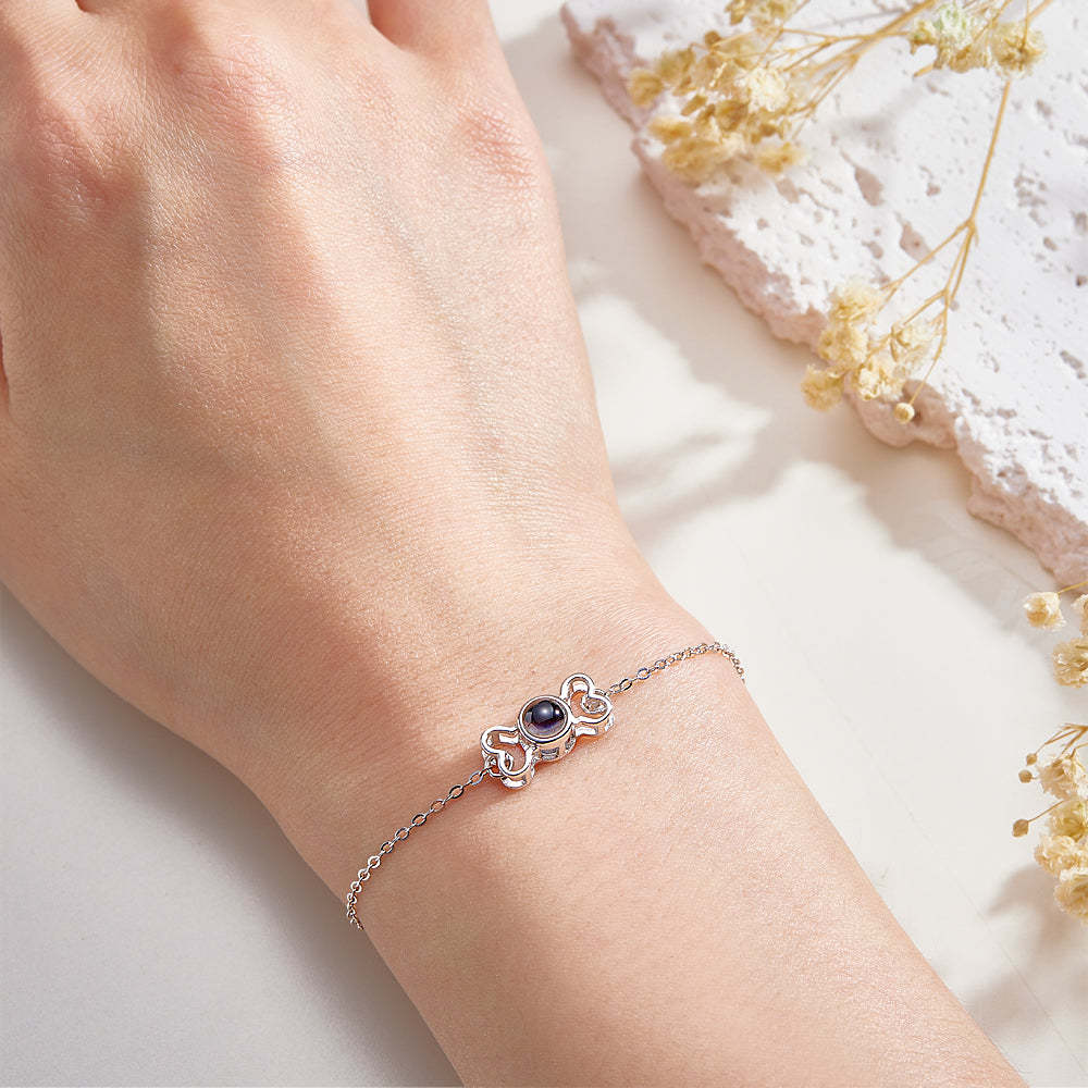 Custom Projection Bracelet Cute Bone Gift for Her - yournamenecklaceuk