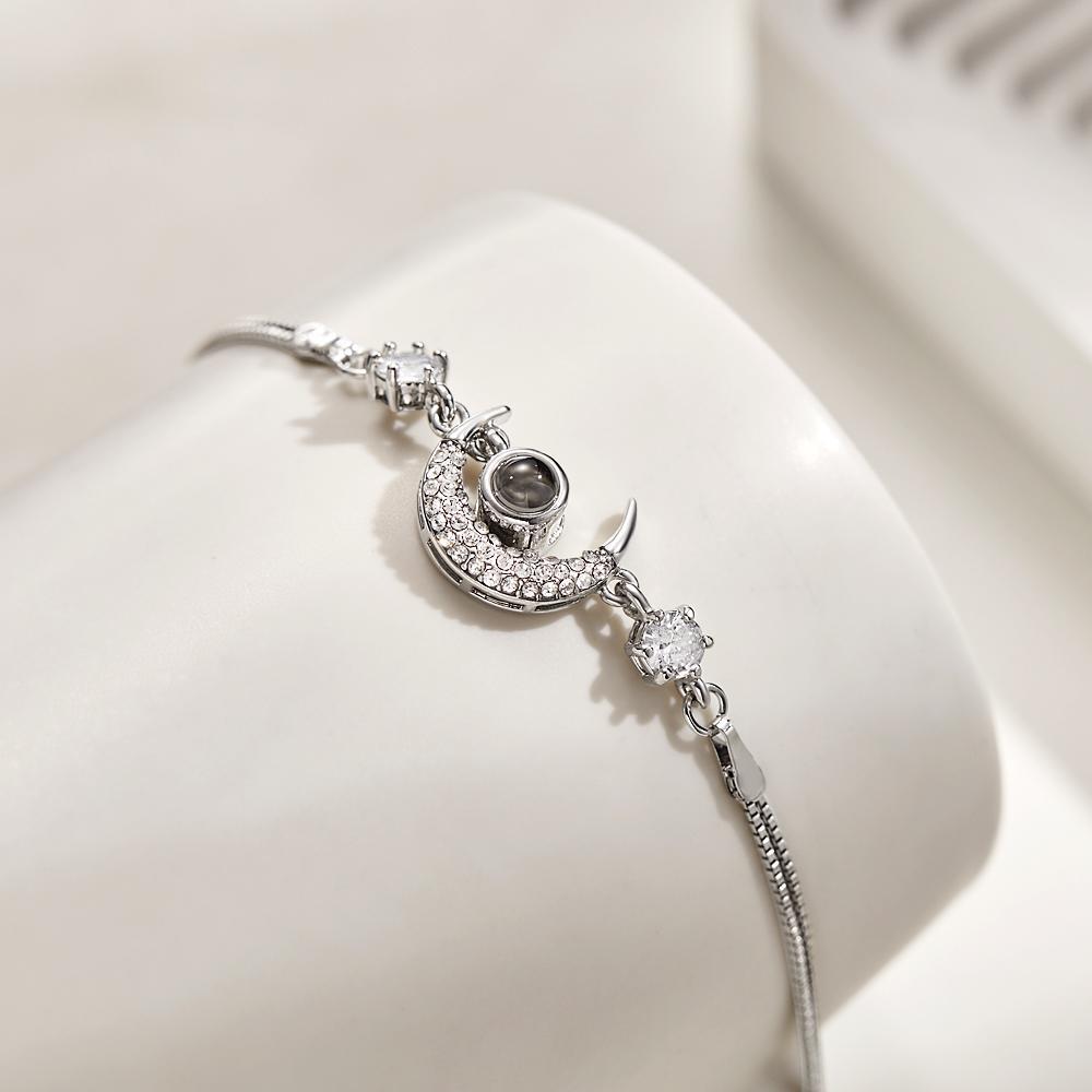 Custom Photo Projection Bracelet Moon Star Projection Bracelet Creative Gift - yournamenecklaceuk