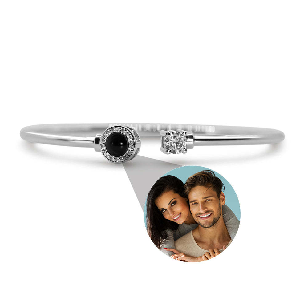 Custom Projection Bracelet Personalized Photo Bracelet Jewelry Gift for Her - yournamenecklaceuk