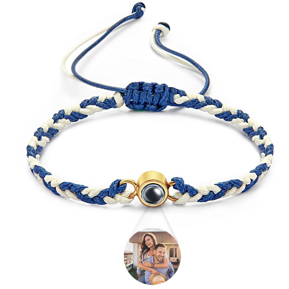 Custom Projection Bracelet Colorful Weave Fashion Gift - yournamenecklaceuk