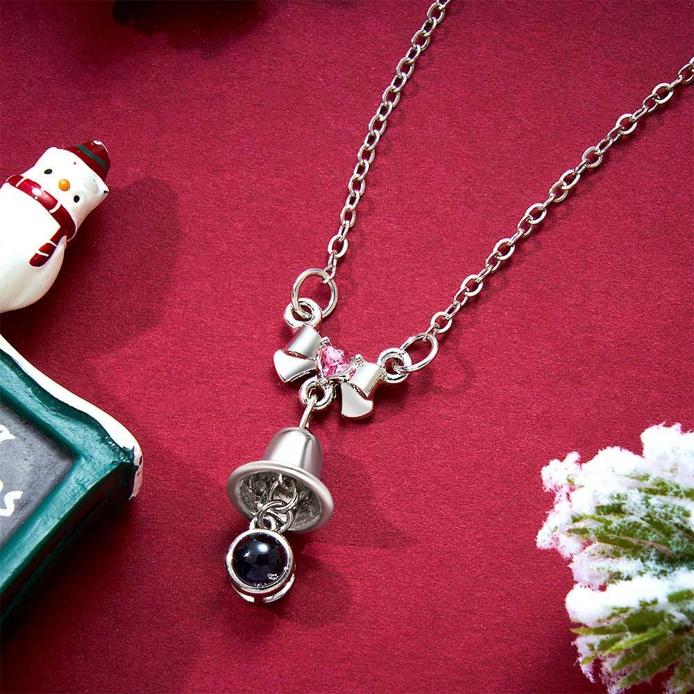 Custom Projection Necklace Christmas Bells Unique Gift - yournamenecklaceuk