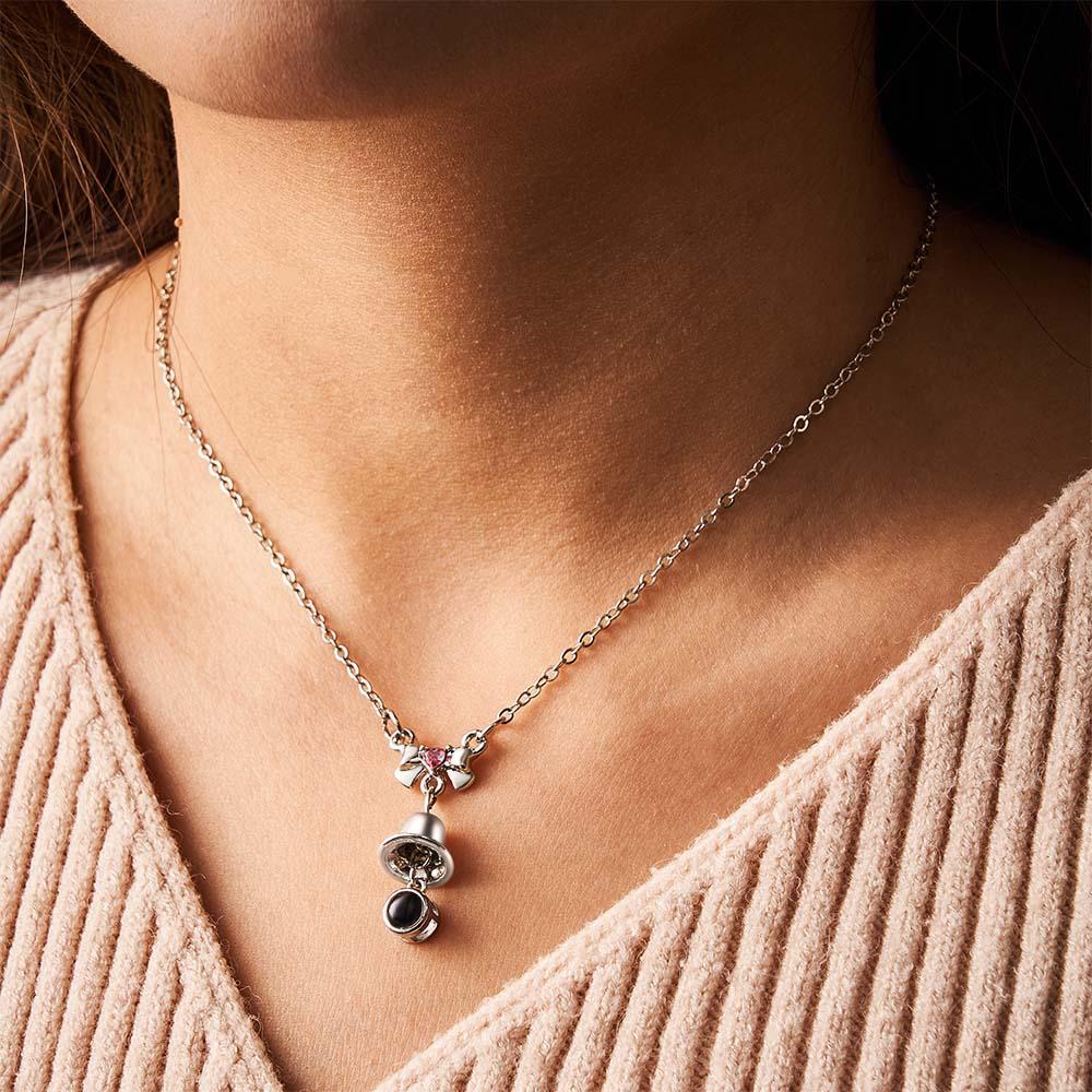 Custom Projection Necklace Christmas Bells Unique Gift - yournamenecklaceuk
