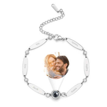 Personalized Lettering Custom Projection Bracelet Friendship Gift - yournamenecklaceuk