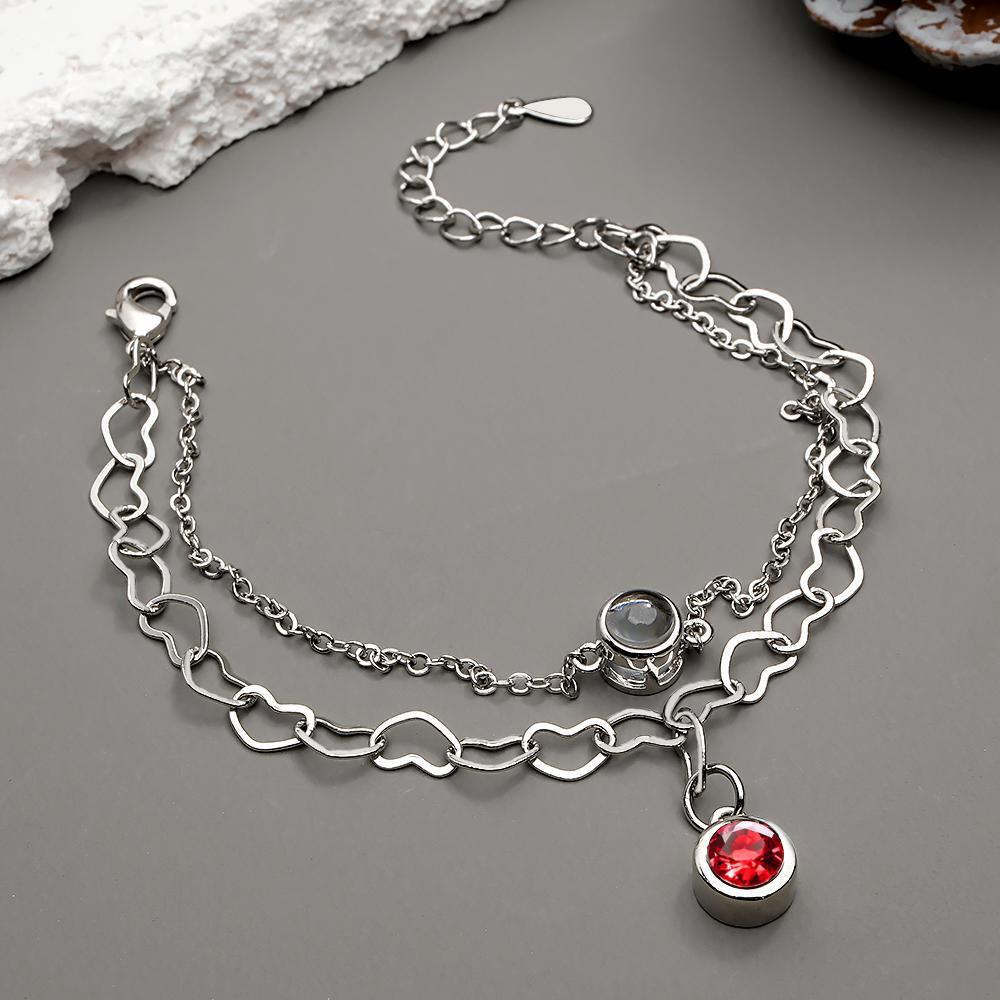 Personalized Projection Bracelet Heart Creative Gift - yournamenecklaceuk