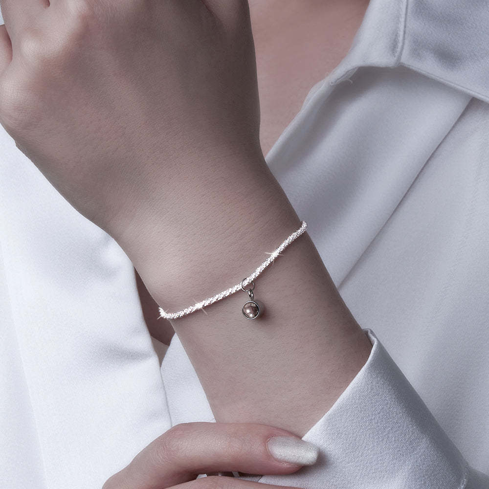 Custom Projection Cauliflower Chain Bracelet Gift for Her - yournamenecklaceuk