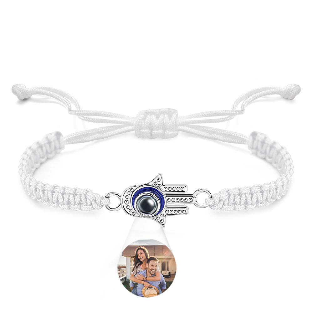 Custom Projection Bracelet Evil Eye Fashion Men's Gift - yournamenecklaceuk
