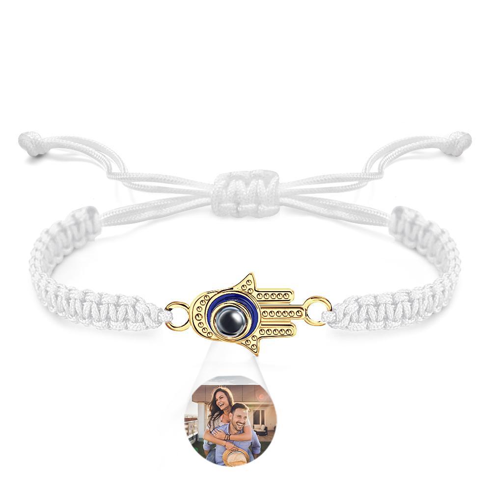 Custom Projection Bracelet Evil Eye Fashion Men's Gift - yournamenecklaceuk