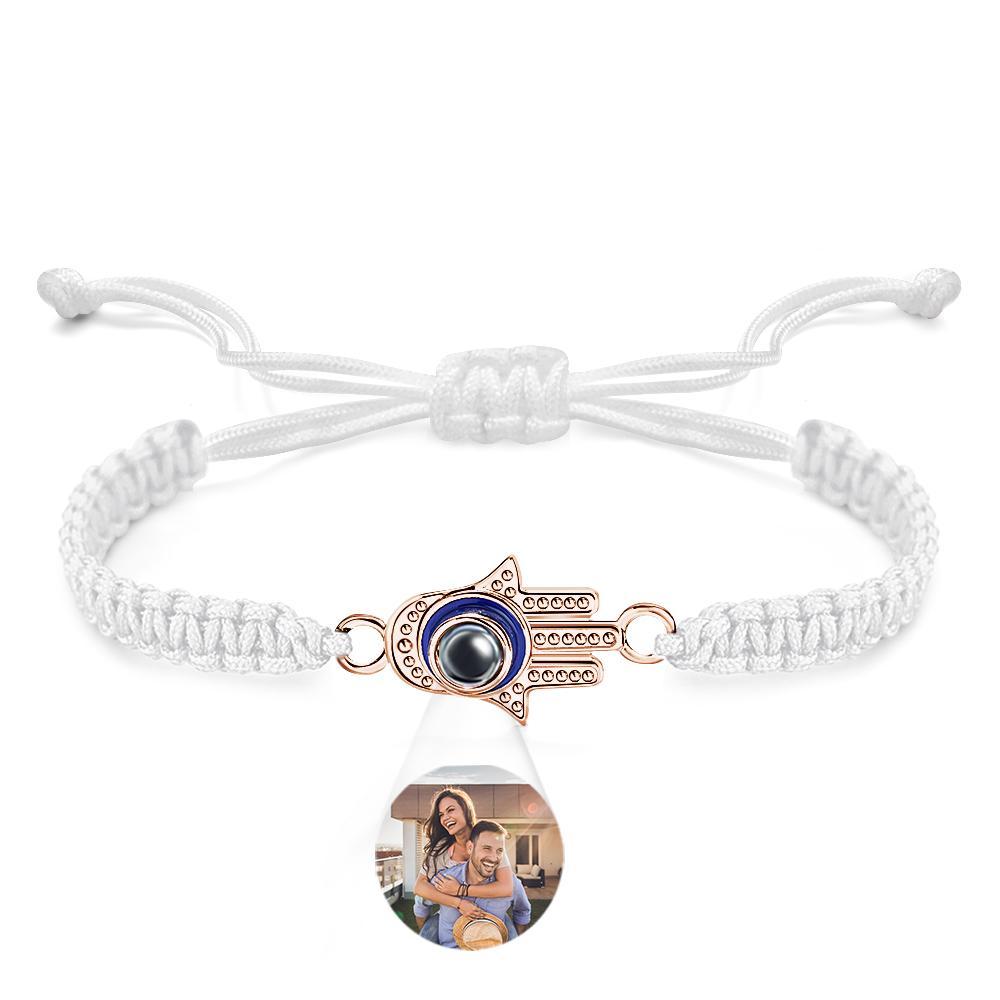 Custom Projection Bracelet Evil Eye Fashion Men's Gift - yournamenecklaceuk