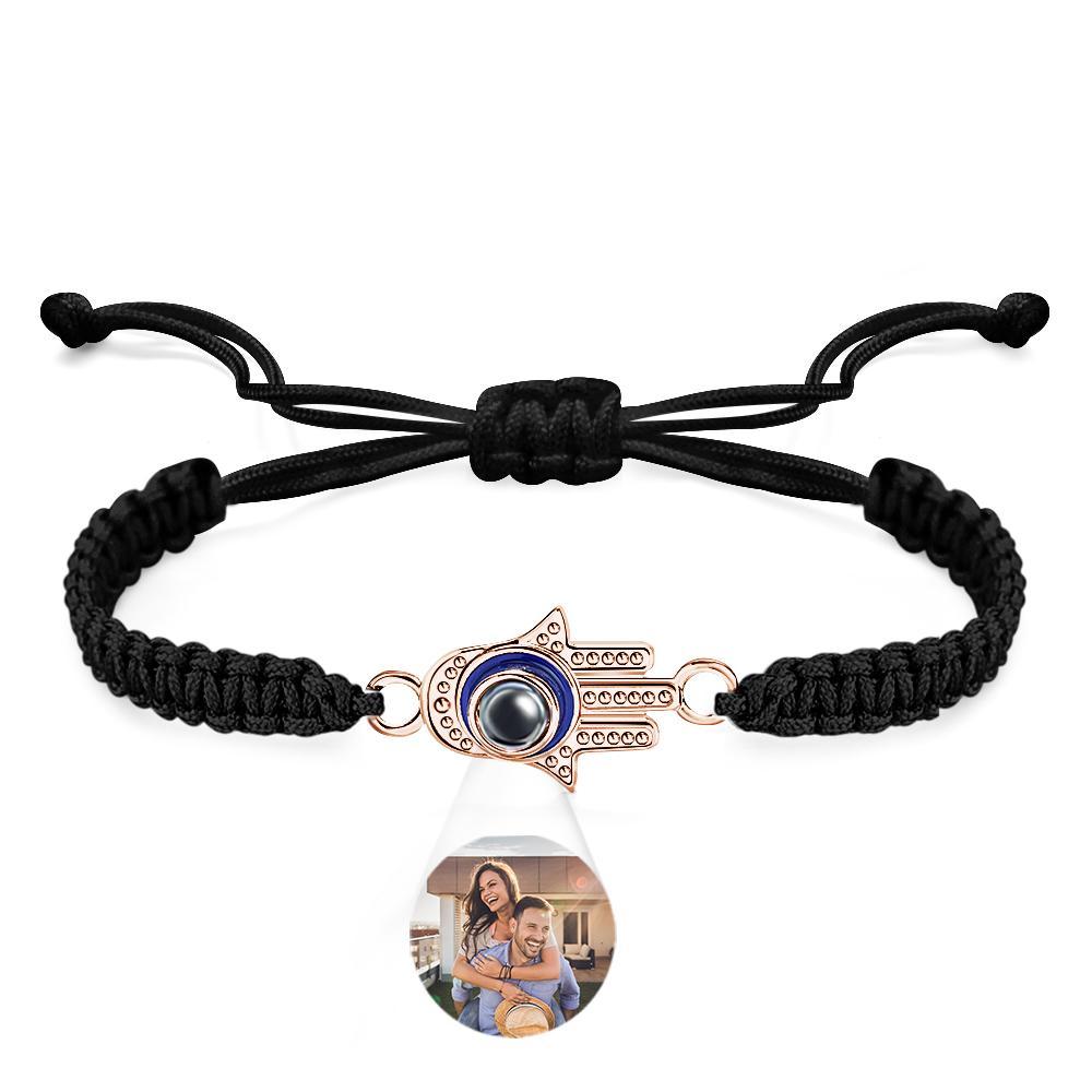 Custom Projection Bracelet Evil Eye Fashion Men's Gift - yournamenecklaceuk