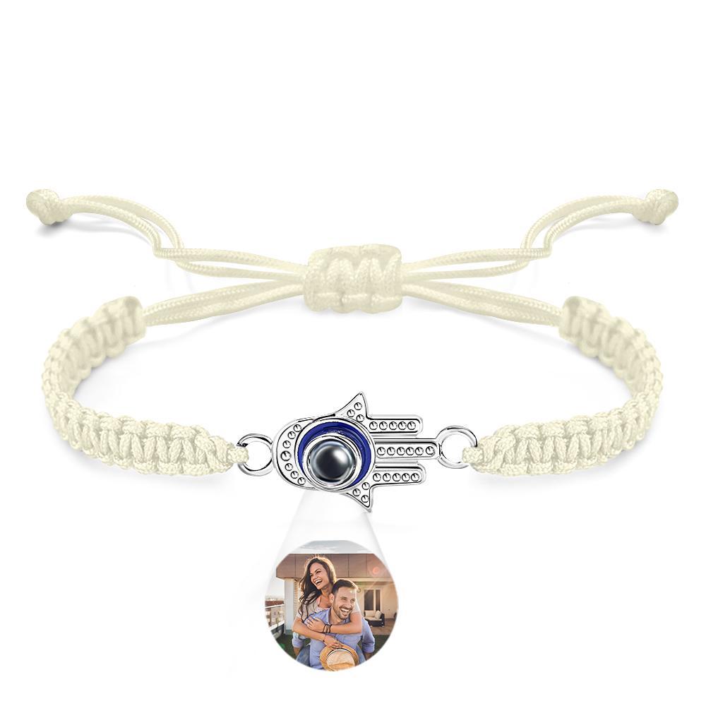 Custom Projection Bracelet Evil Eye Fashion Men's Gift - yournamenecklaceuk