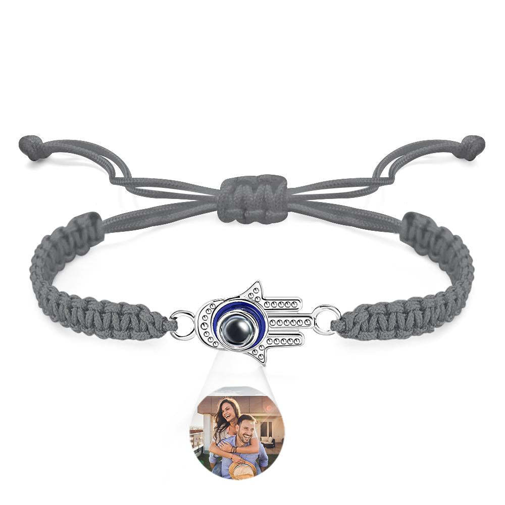 Custom Projection Bracelet Evil Eye Fashion Men's Gift - yournamenecklaceuk