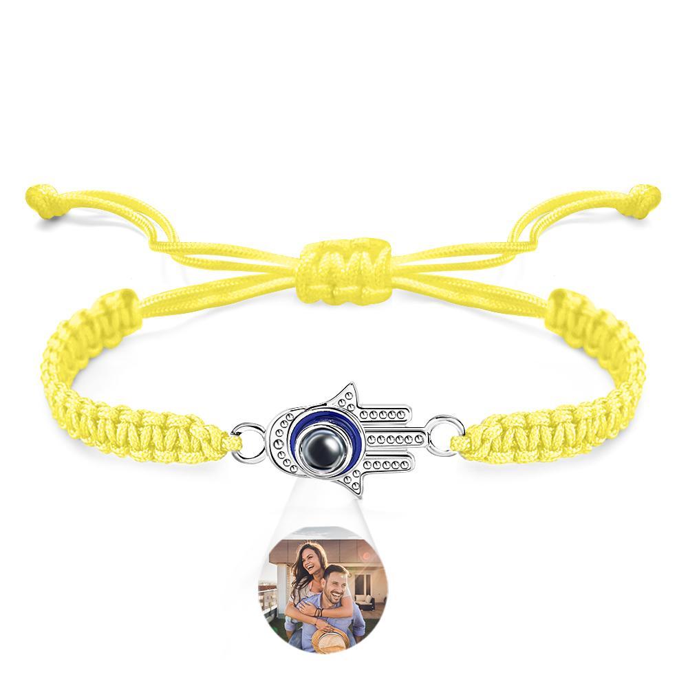 Custom Projection Bracelet Evil Eye Fashion Men's Gift - yournamenecklaceuk