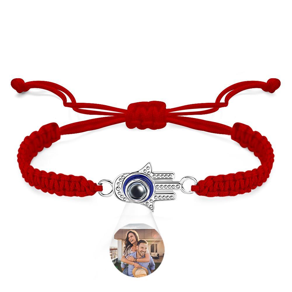 Custom Projection Bracelet Evil Eye Fashion Men's Gift - yournamenecklaceuk