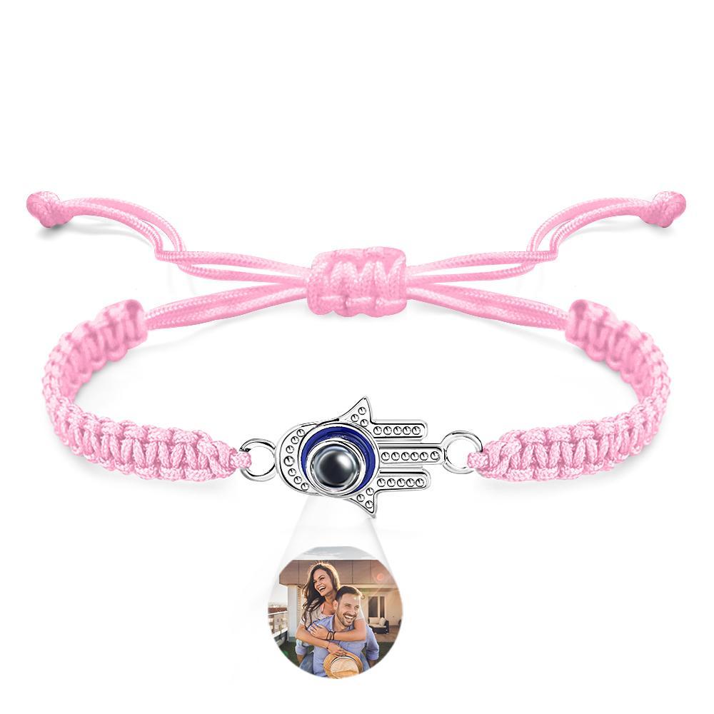 Custom Projection Bracelet Evil Eye Fashion Men's Gift - yournamenecklaceuk