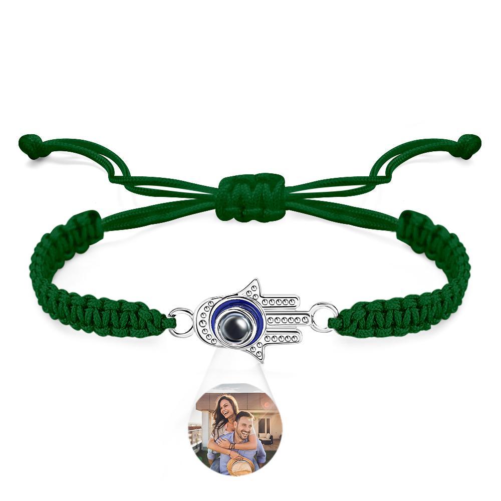 Custom Projection Bracelet Evil Eye Fashion Men's Gift - yournamenecklaceuk