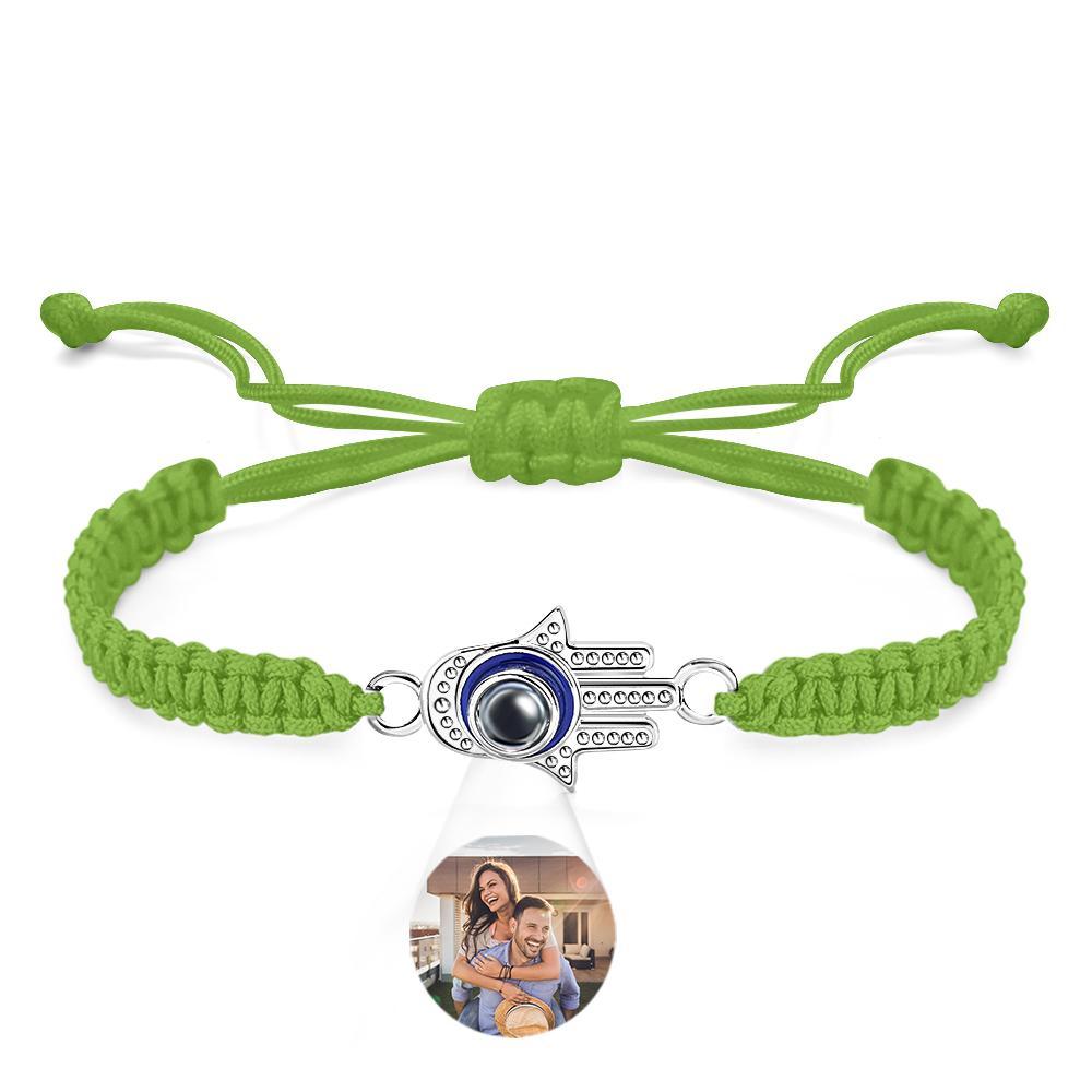 Custom Projection Bracelet Evil Eye Fashion Men's Gift - yournamenecklaceuk
