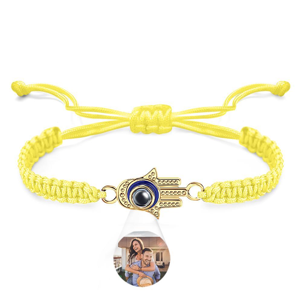 Custom Projection Bracelet Evil Eye Fashion Men's Gift - yournamenecklaceuk