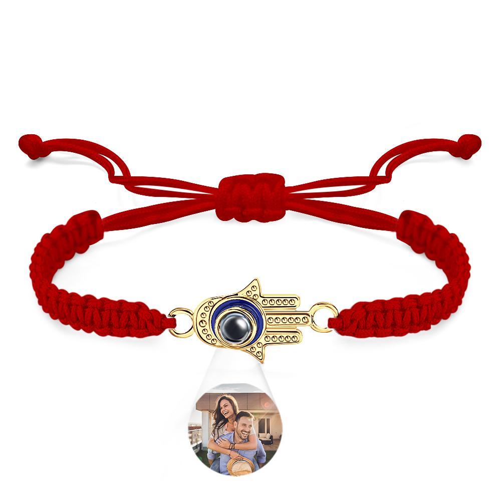 Custom Projection Bracelet Evil Eye Fashion Men's Gift - yournamenecklaceuk