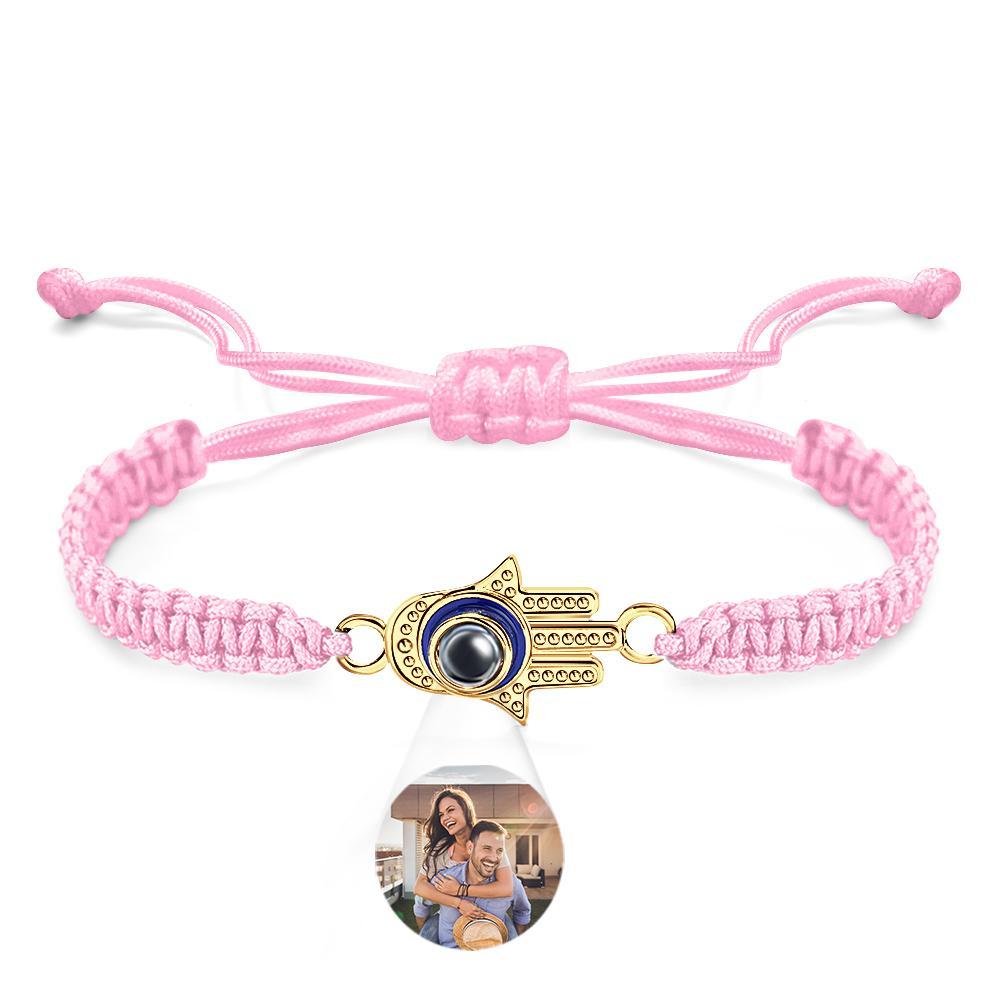 Custom Projection Bracelet Evil Eye Fashion Men's Gift - yournamenecklaceuk