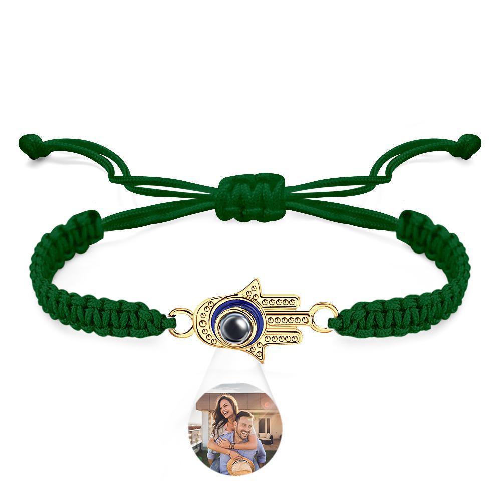 Custom Projection Bracelet Evil Eye Fashion Men's Gift - yournamenecklaceuk
